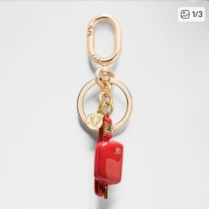 Lululemon Gold Belt Bag Charm Keychain